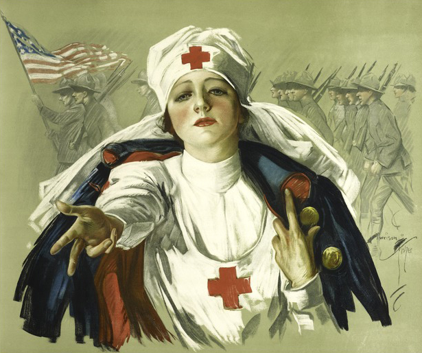 Poster of a Red Cross nurse