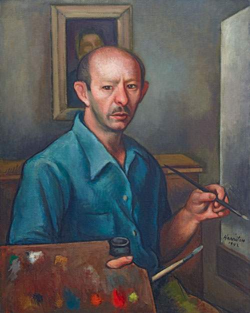Painting of an artist